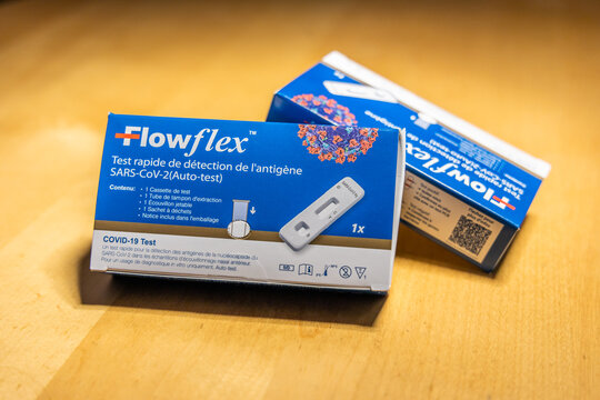 Flowflex autotest self diagnosis test box to detect Covid-19, French box