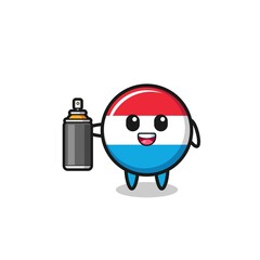 the cute luxembourg as a graffiti bomber