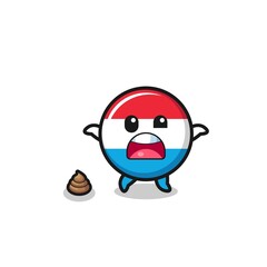 luxembourg earth surprised to meet poop