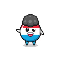 luxembourg character as the afro boy