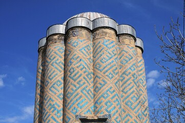 Karabaglar Tomb is located in the Nakhchivan Autonomous Region. The tomb was built in the 12th century. Nakhchivan, Azerbaijan.