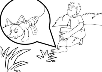 An Bird Talking To An Ant A Coloring Page. Ants are common insects, but they have some unique capabilities. More than 10,000 known ant species occur around the world