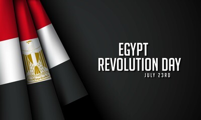 Egypt Revolution Day Background Design. Vector Illustration.