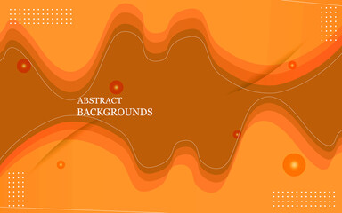 abstract background vector design with orange random gradient concept