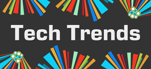 Tech Trends Dark Colorful Elements 