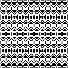 Seamless ethnic pattern color black and white.Can be used in fabric design for clothes, accessories; decorative paper, wrapping, background, wallpaper, Vector illustration.