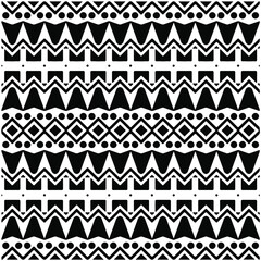 Seamless ethnic pattern color black and white.Can be used in fabric design for clothes, accessories; decorative paper, wrapping, background, wallpaper, Vector illustration.