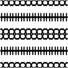 Seamless ethnic pattern color black and white.Can be used in fabric design for clothes, accessories; decorative paper, wrapping, background, wallpaper, Vector illustration.