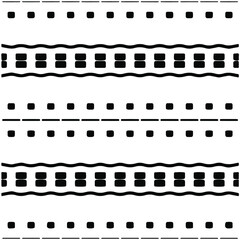Seamless ethnic pattern color black and white.Can be used in fabric design for clothes, accessories; decorative paper, wrapping, background, wallpaper, Vector illustration.