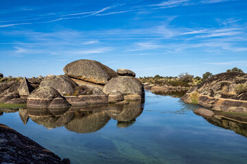 Los Barruecos Natural Monument, Malpartida de Caceres, Extremadura, Spain.