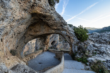 Window of devil. Ventano del Diablo. Villalba de la Sierra, Cuenca, Spain - Europe.