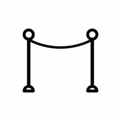 rope barrier icon vector