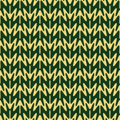 Monochrome Stylish Wavy Retro Zigzag Seamless Vector Pattern Perfect for Interior Design Allover Print