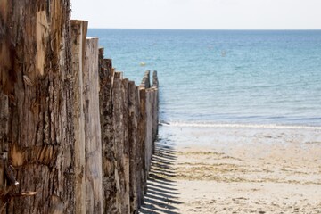 wooden pier on the beach