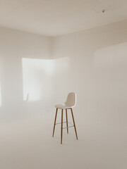 white chair in a room