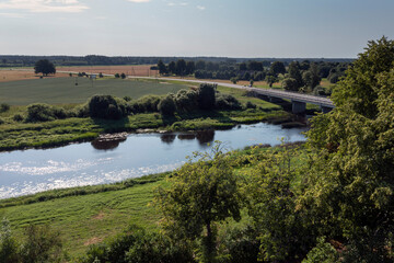 Fototapeta na wymiar Venta river next to Skrunda, western Latvia.