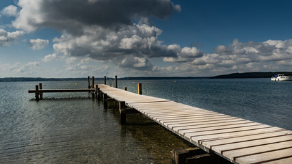 wooden pier in the sea