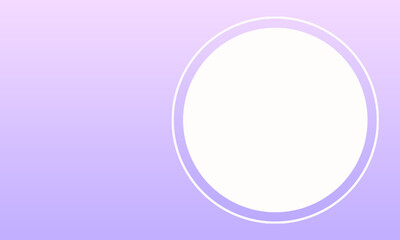 color gradient background with white circles on the sides