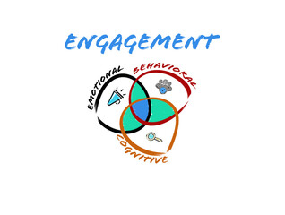 Fototapeta premium Engagement concept. Illustration on a white background