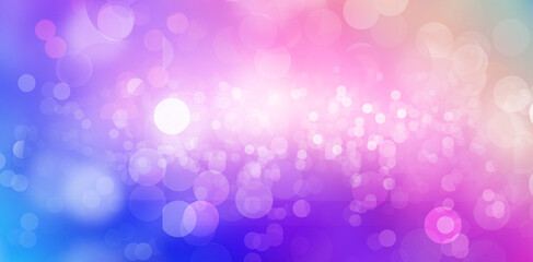 Abstract bokeh background purple blue and white