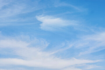 Naklejka na ściany i meble Blue sky with clouds background, Beautiful Amazing shape