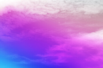 Pink Blue sky with clouds background, Beautiful Amazing shape