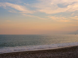 beautiful sky and magnificent sea view