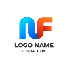Gradient Monogram NF Logo