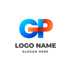 Gradient Monogram GP Logo
