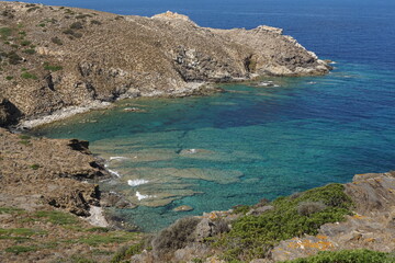 Glimpse of the Asinara Island, Sardinia, Italy
