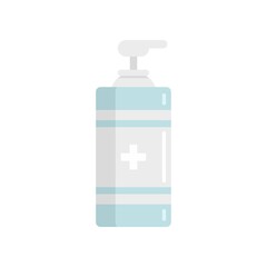 Antiseptic gel dispenser icon flat isolated vector