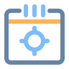 Obraz premium target colored line icon