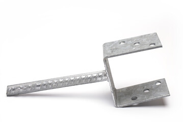 steel joist hanger for column white background