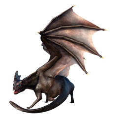 Fototapeta premium 3D Rendering Fairy Tale Dragon on White
