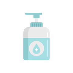 Corona virus antiseptic icon flat isolated vector