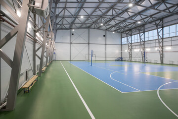 Year-round sports hall with large windows