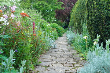 stone path in the garden