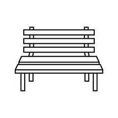 Bench icon. park bench sign  vector illustration