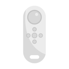 Air conditioner remote control icon flat isolated vector