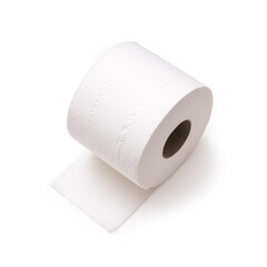 toilet paper roll isolated white background