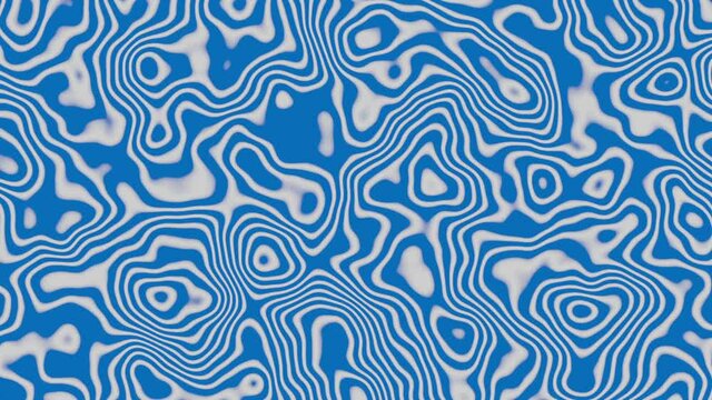 abstract digital  texture wave material movement background, seamless loop, with lines circles like isobars