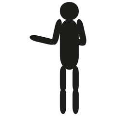 A jpeg illustration of a figure isolated on transparent background. Designed for web concepts, templates, prints