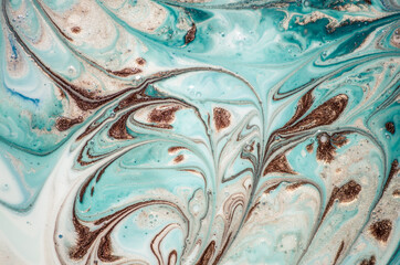	
Traditional Ottoman Turkish marbling art. Natural Luxury. EBRU- Ancient oriental drawing technique. Extra special and luxurious- ORIENTAL ART. Ripples of agate.