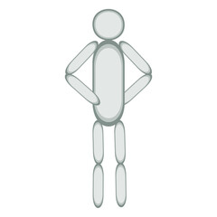 A jpeg illustration of a figure isolated on transparent background. Designed for web concepts, templates, prints