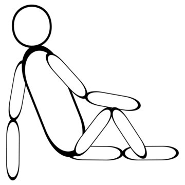 A jpeg illustration of a figure isolated on transparent background. Designed for web concepts, templates, prints