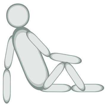 A jpeg illustration of a figure isolated on transparent background. Designed for web concepts, templates, prints