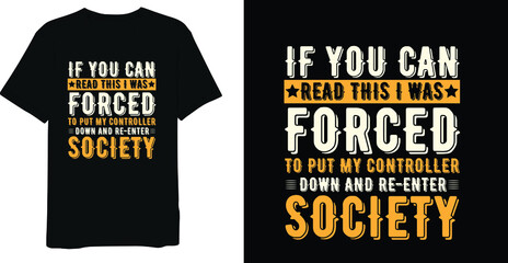 Gaming T-shirt Design 