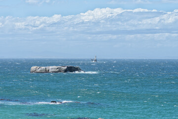 Noahs Ark Rock and Roman Rock Lighthouse in Simonstown