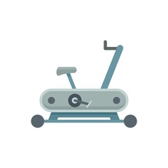 Workout exercise bike icon flat isolated vector