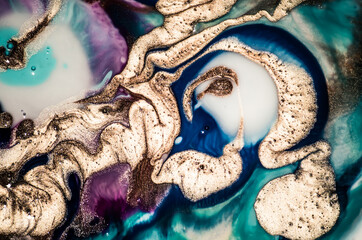 Traditional Ottoman Turkish marbling art. Natural Luxury. EBRU- Ancient oriental drawing technique. Extra special and luxurious- ORIENTAL ART. Ripples of agate.